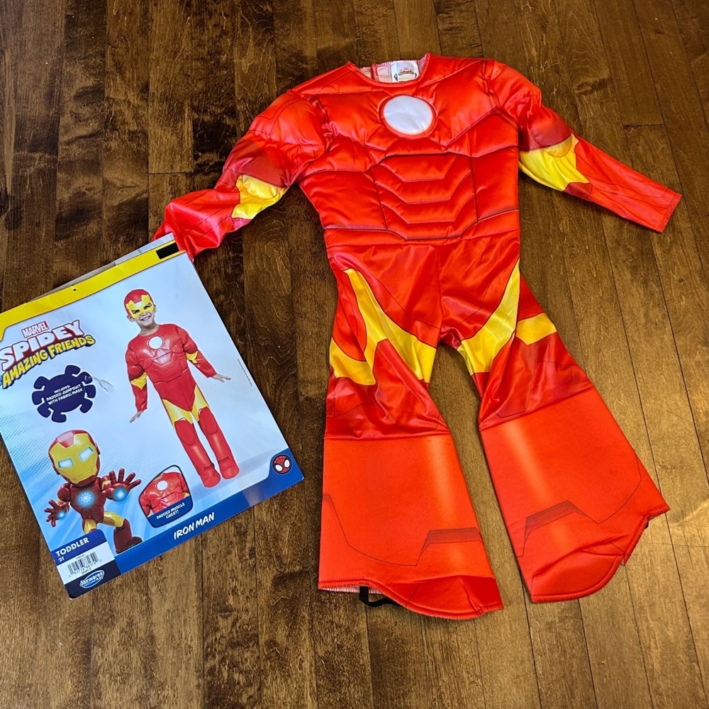 Marvel Spidey and His Amazing Friends Iron Man Toddler Costume 2T